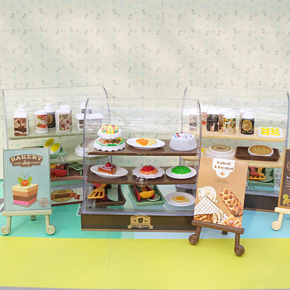 Kitchen Set Bakery - 1:12 Scale Dollhouse Miniature Cake Store