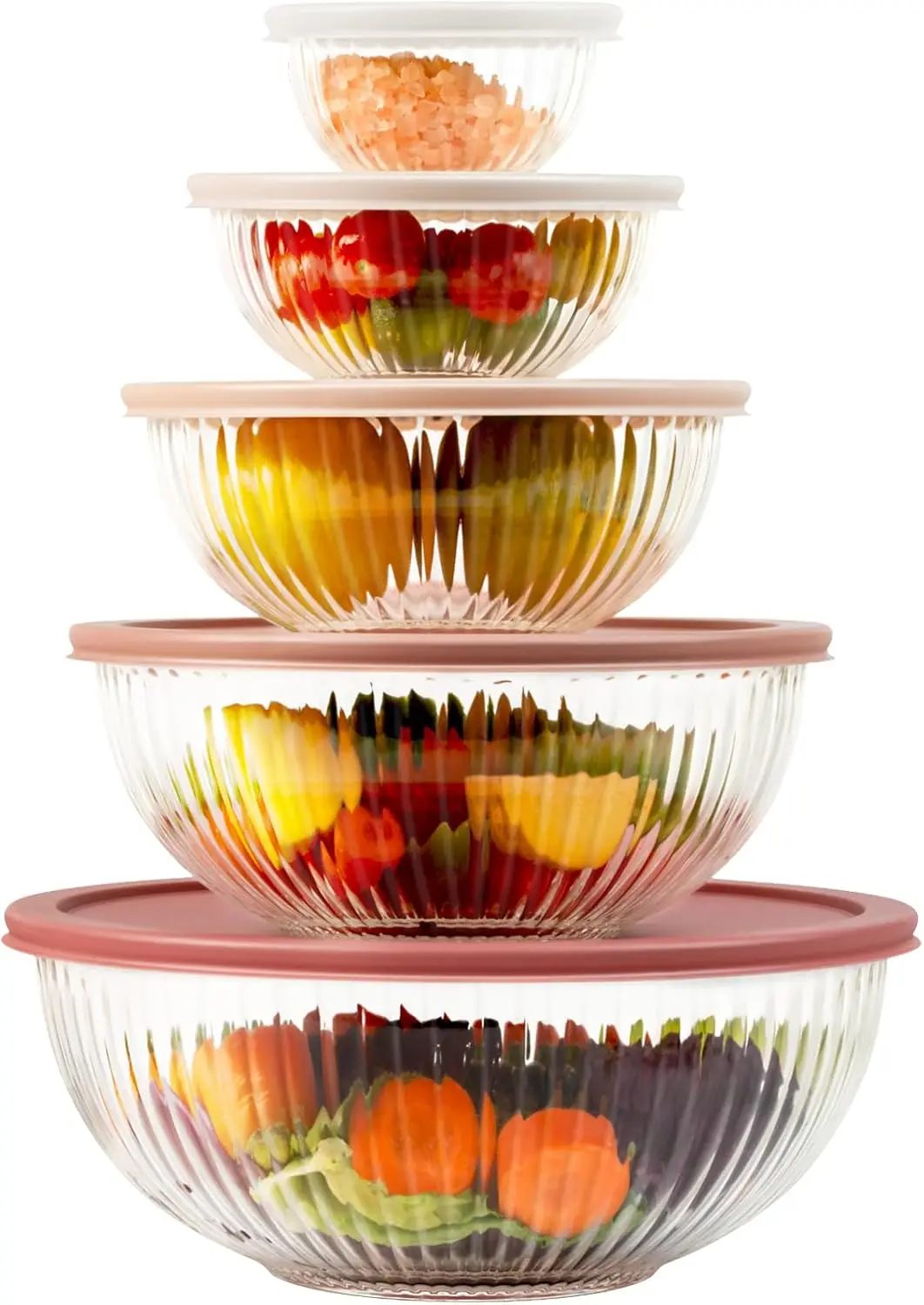 Glass Mixing Bowls with Lids S - Kitchen Glass Baking Set avis et prix