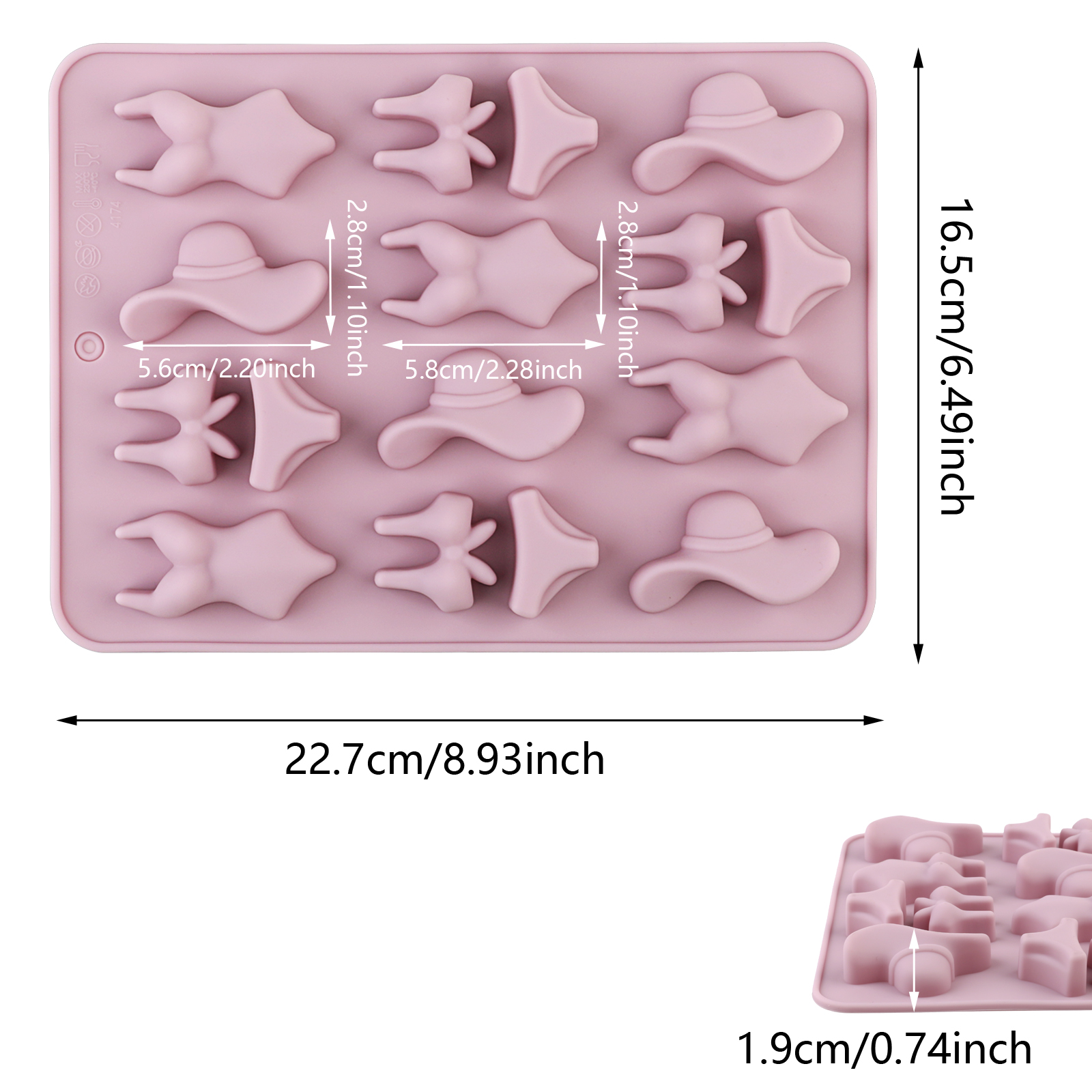 A Summer-Themed Beach Bikini M - Silicone Cake Mold avis et prix