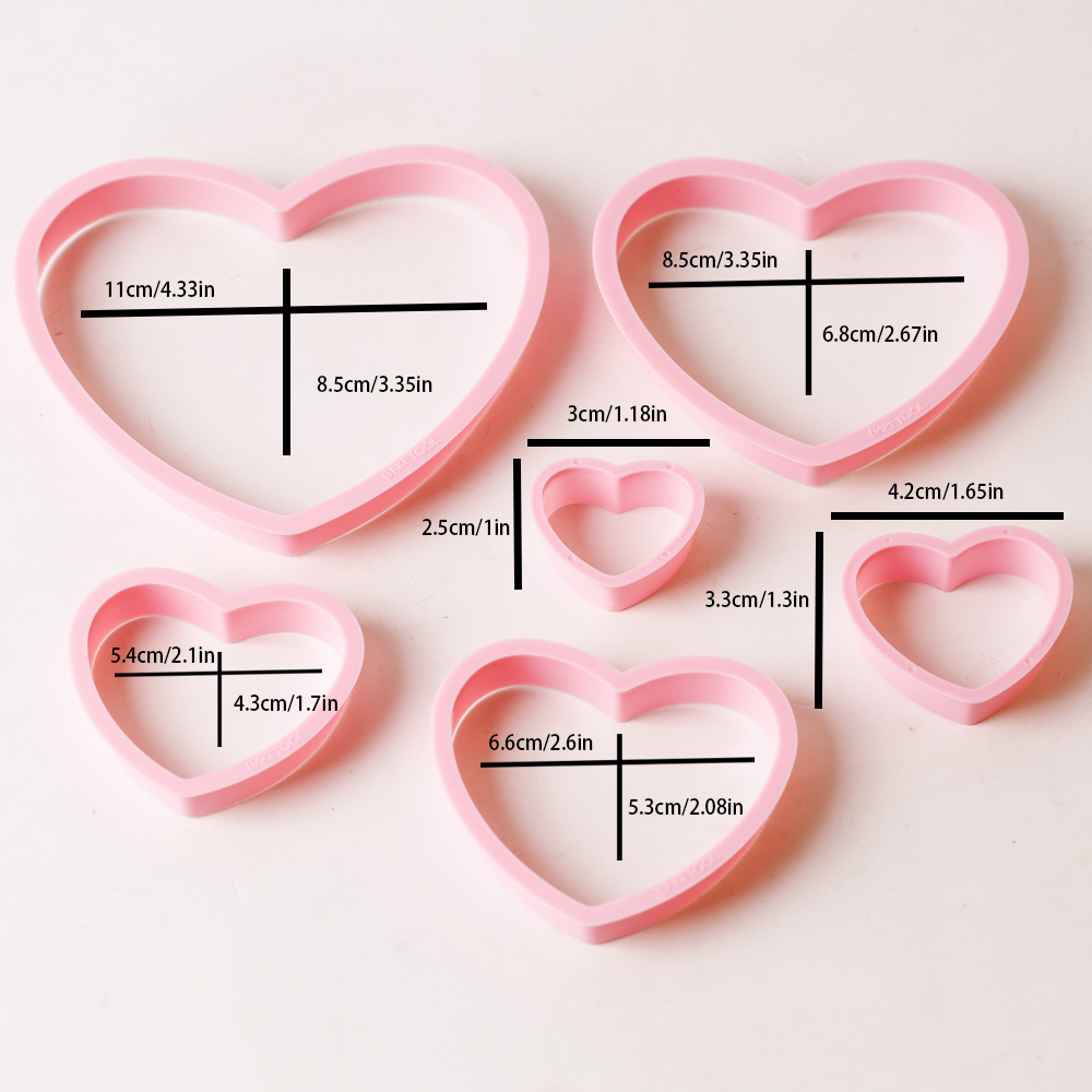 1set/3sets Pink Heart Star Flo - Cookie Cutter Set avis et prix
