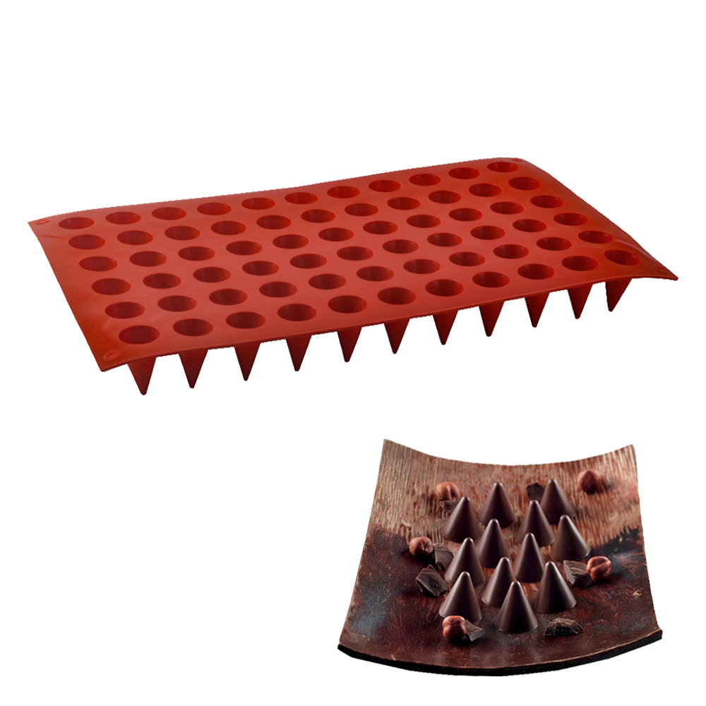 66-Cells Cone Chocolate Baking - Silicone Cake Mold avis et prix