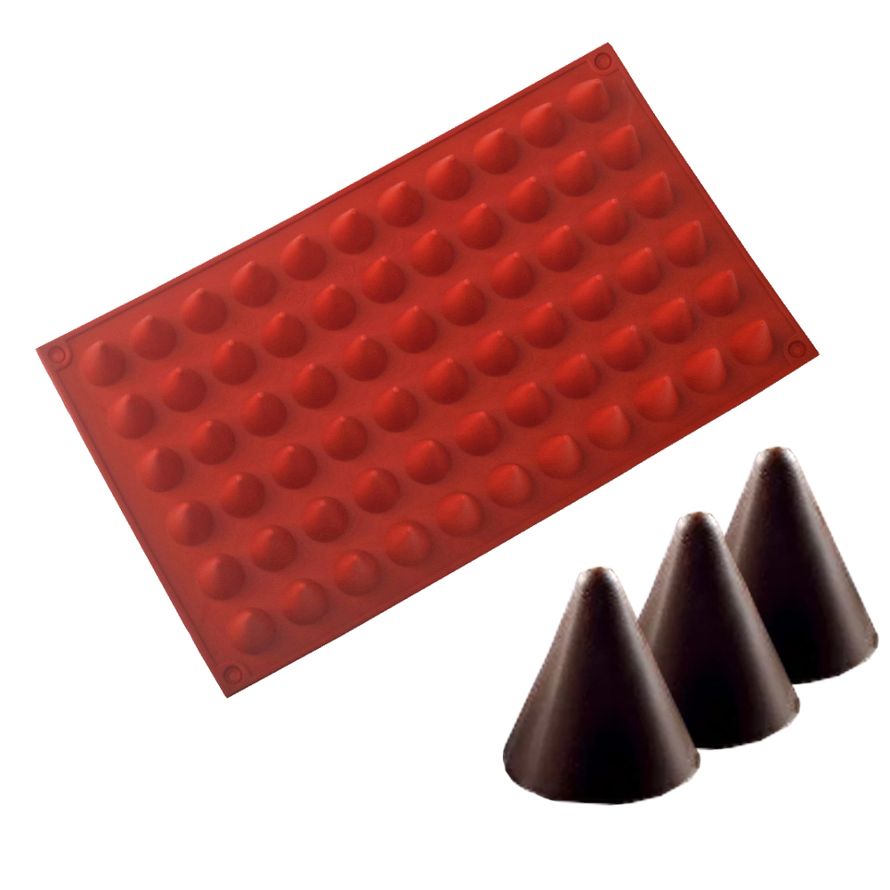 66-Cells Cone Chocolate Baking - Silicone Cake Mold avis et prix