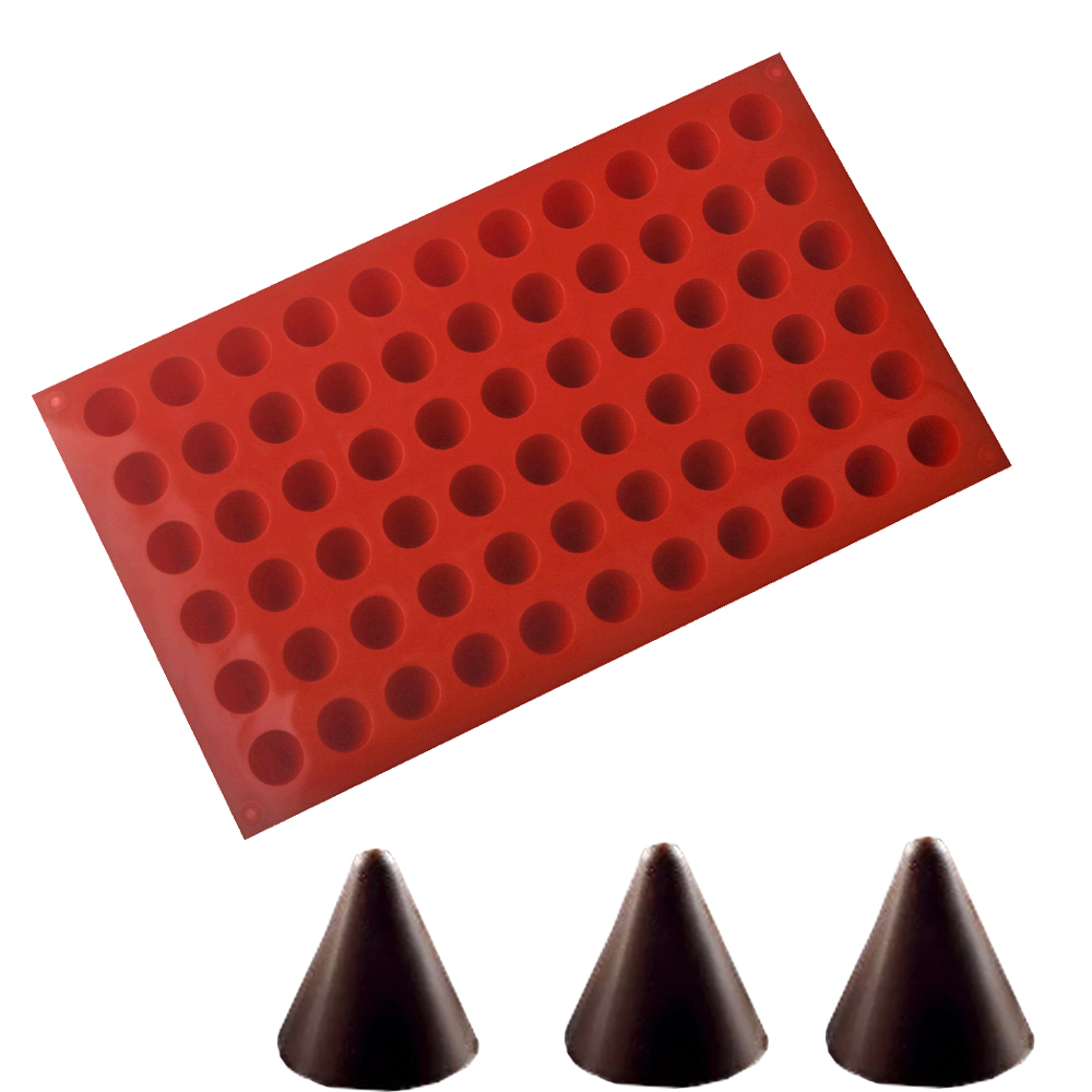 66-Cells Cone Chocolate Baking - Silicone Cake Mold avis et prix