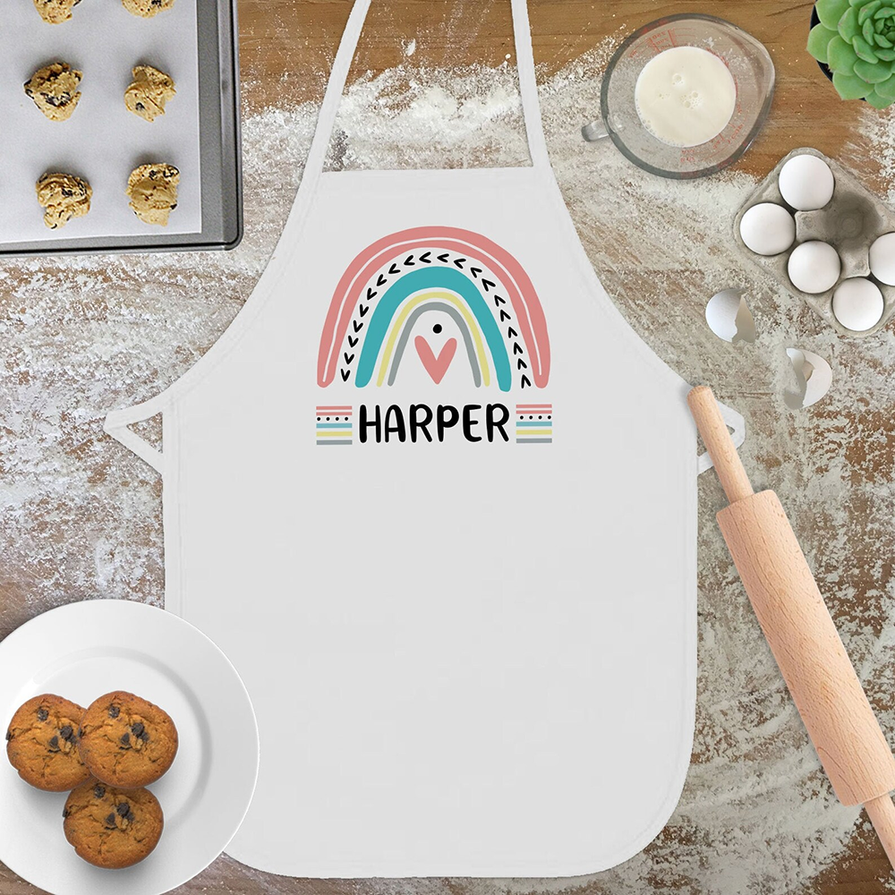 Personalized Rainbow Apron for - Baking Kitchen For Kids avis et prix