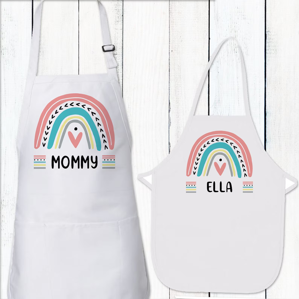 Personalized Rainbow Apron for - Baking Kitchen For Kids avis et prix