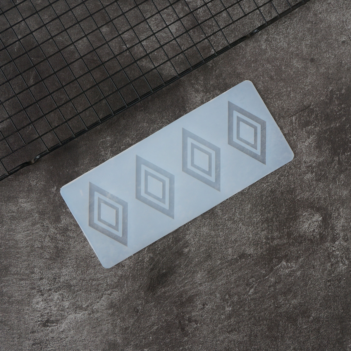 Hollow Out Rhombus Pattern Cho - Silicone Cake Mold avis et prix