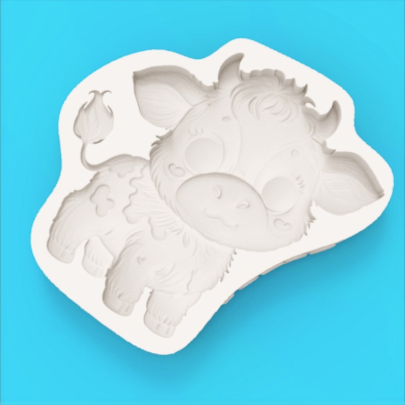 Cute Cow-Shaped Mold Cartoon C - Silicone Cake Mold avis et prix