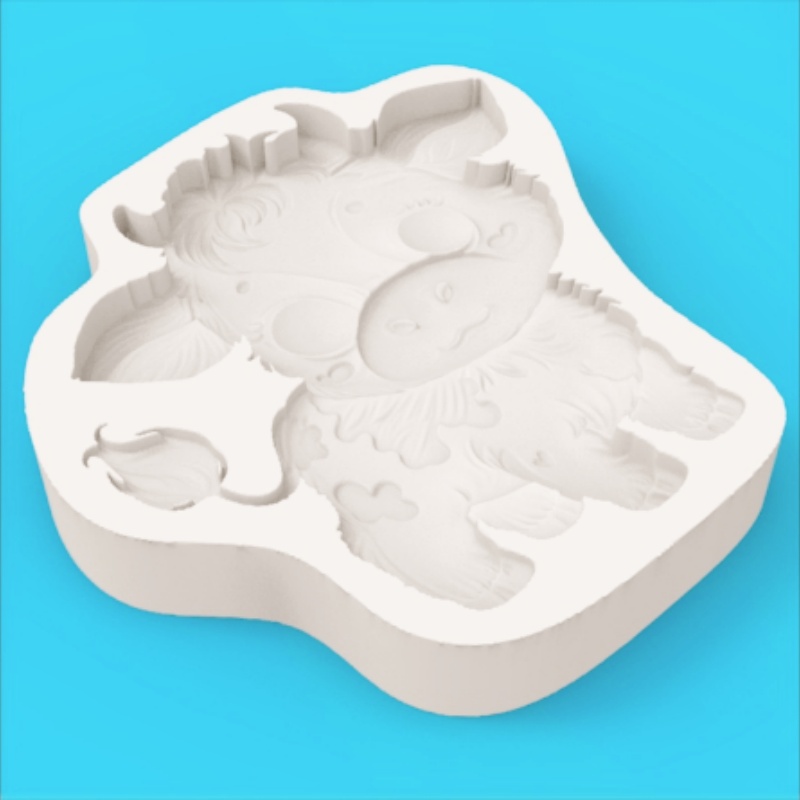 Cute Cow-Shaped Mold Cartoon C - Silicone Cake Mold avis et prix