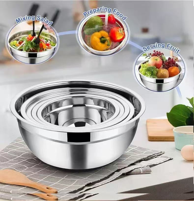 Thickened Stainless Steel Mixi - Kitchen Baking Bowls avis et prix