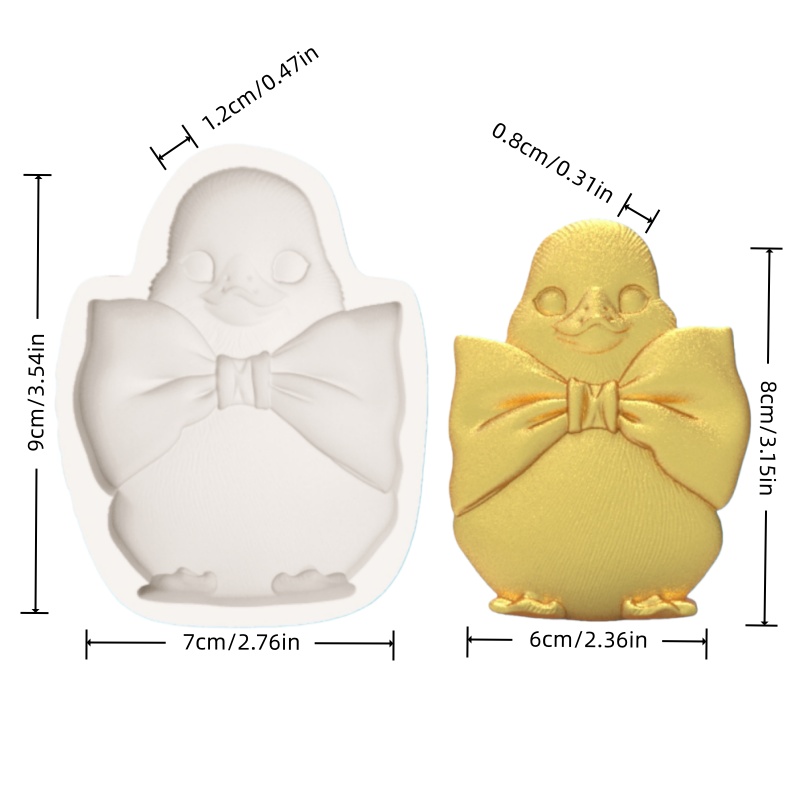 Duckling Mold with Bow Tie, Cu - Silicone Cake Mold avis et prix