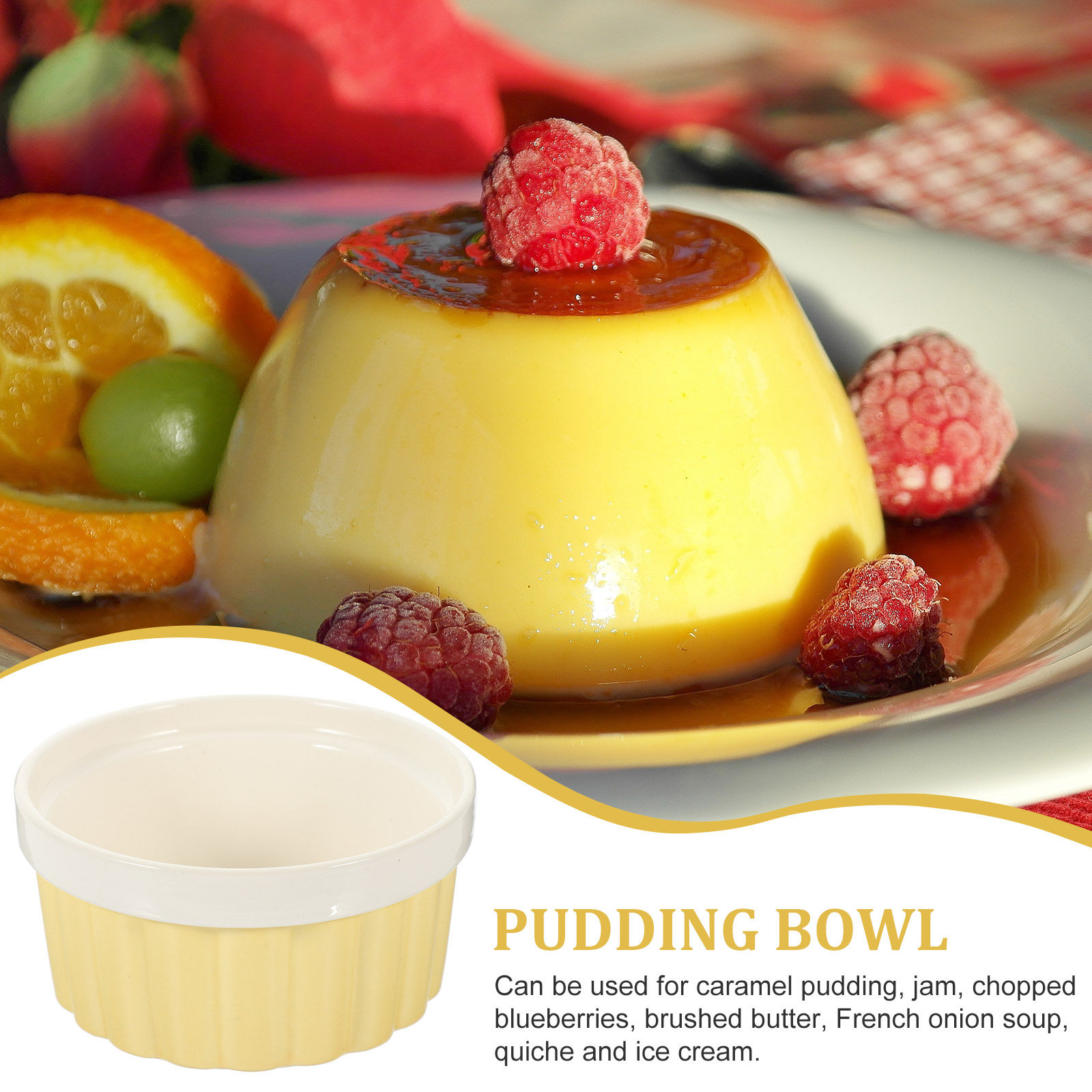 1Pcs Ceramic Baking Bowl Round - Kitchen Baking Bowls avis et prix