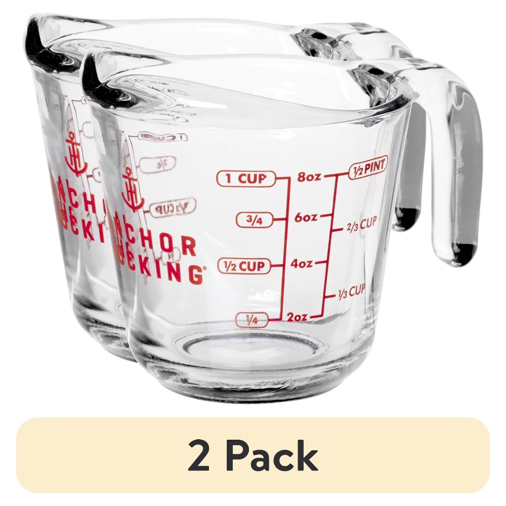 2-Pack Glass Measuring Cups Se - Kitchen Glass Baking Set avis et prix