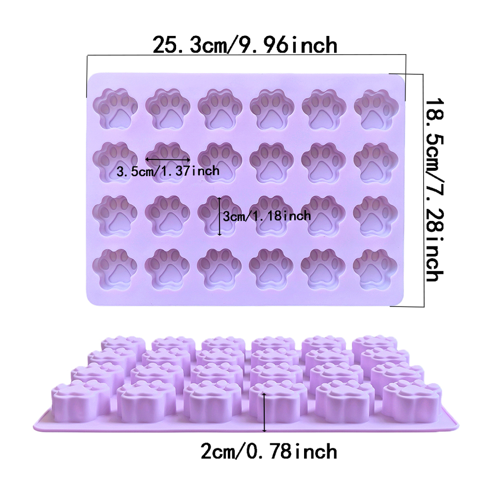 1pc 24 hole cat paw shaped cho - Silicone Cake Mold avis et prix