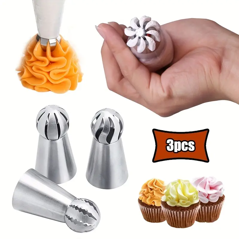 3pcs Stainless Steel Piping Ti - Kitchen Set Bakery avis et prix