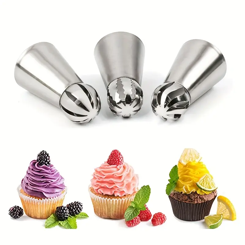 3pcs Stainless Steel Piping Ti - Kitchen Set Bakery avis et prix