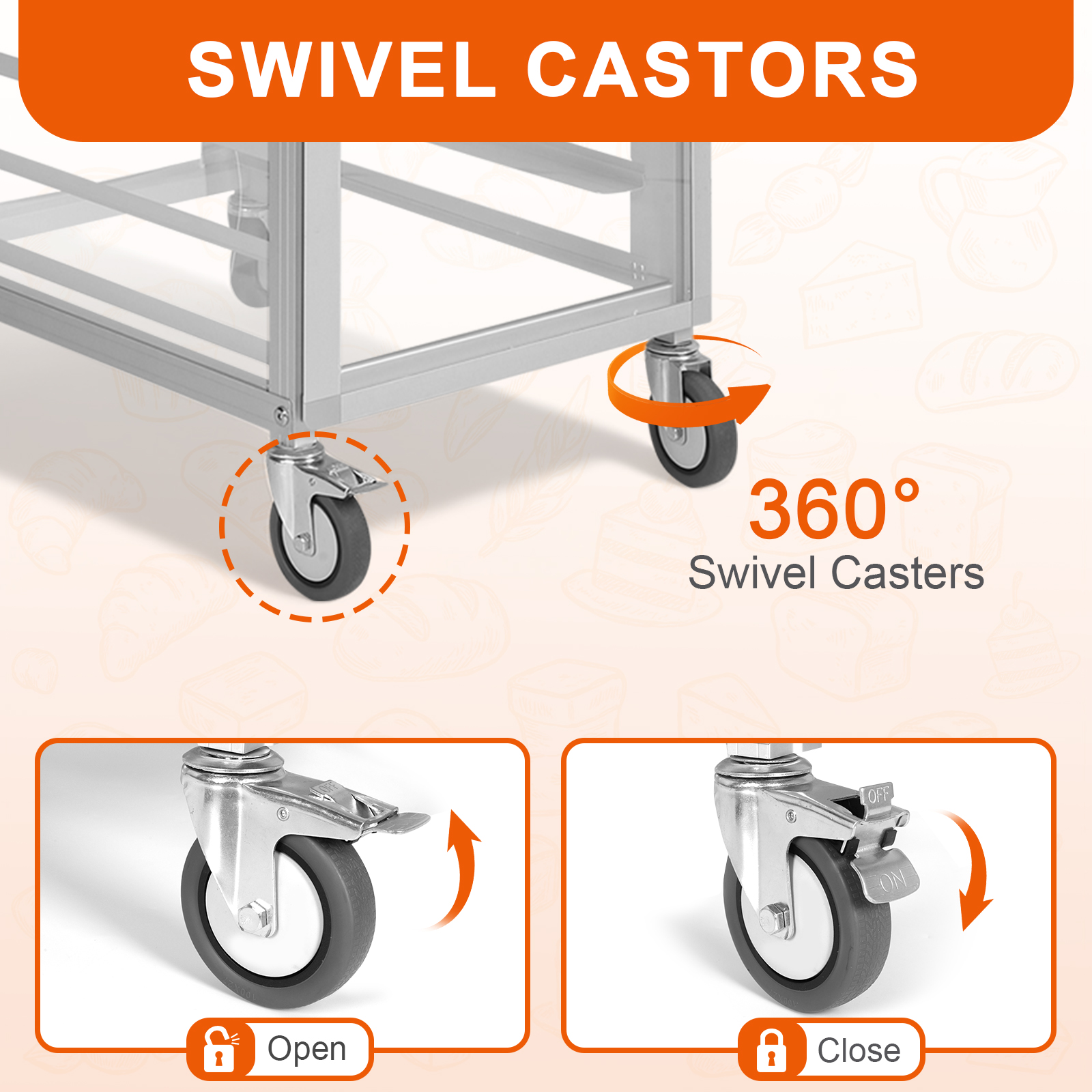 18 Tiers Speed Rack with Wheel - Kitchen Baking Cart avis et prix