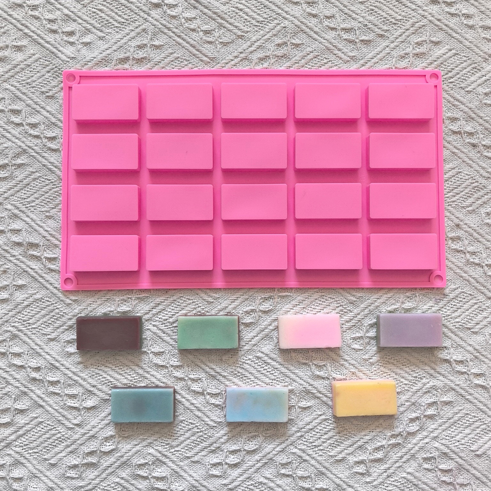 1pc 20 cavity rectangular sili - Silicone Cake Mold avis et prix