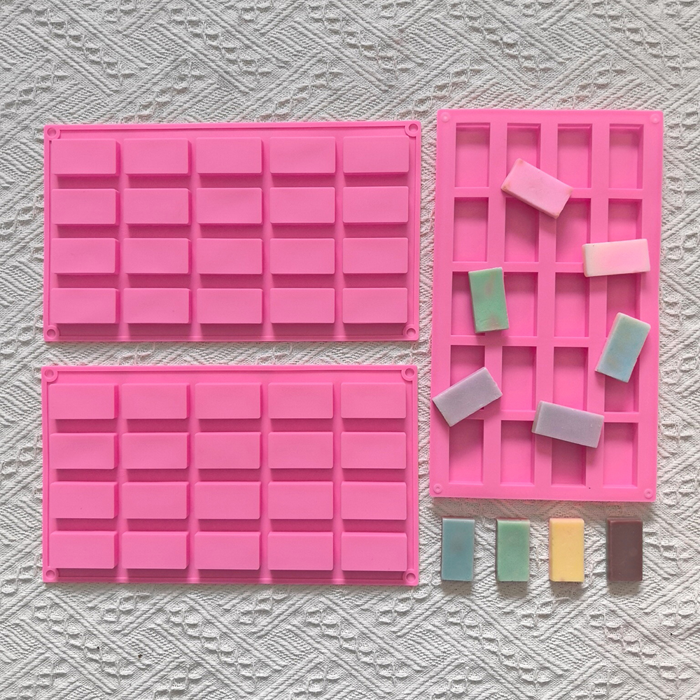 1pc 20 cavity rectangular sili - Silicone Cake Mold avis et prix