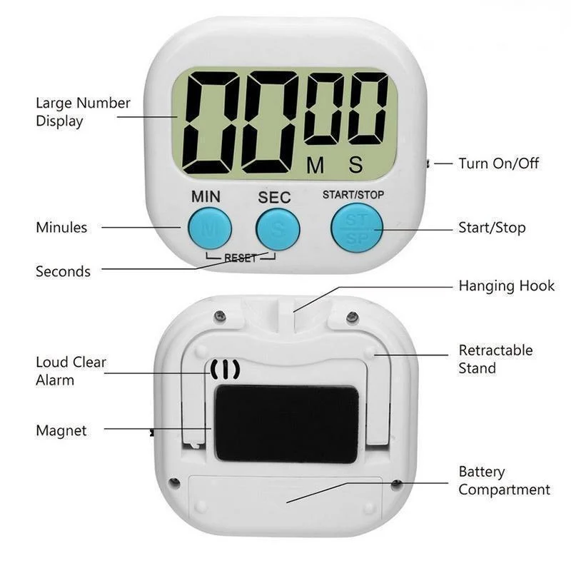 Mini Digital Kitchen Timer Big - Kitchen Baking Game avis et prix