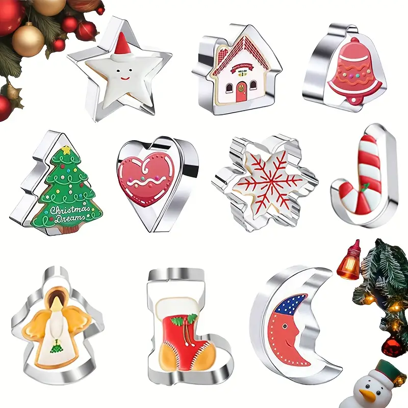 10PC Christmas Cookie Cutter S - Cookie Cutter Set avis et prix