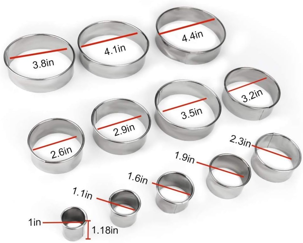 12-Piece Round Cookie Cutter S - Cookie Cutter Set avis et prix