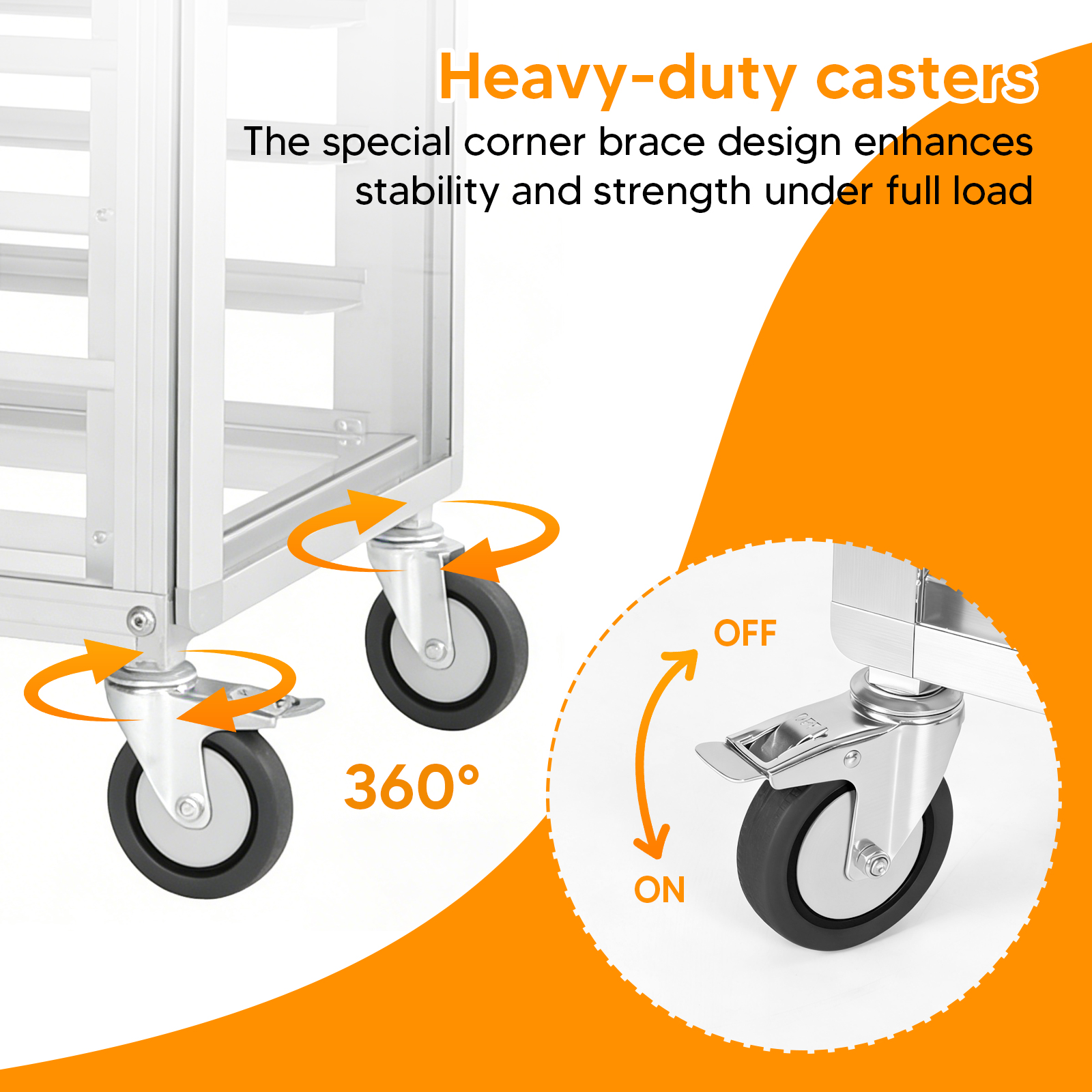 18 Tiers Bun Rack with Wheels  - Kitchen Baking Cart avis et prix