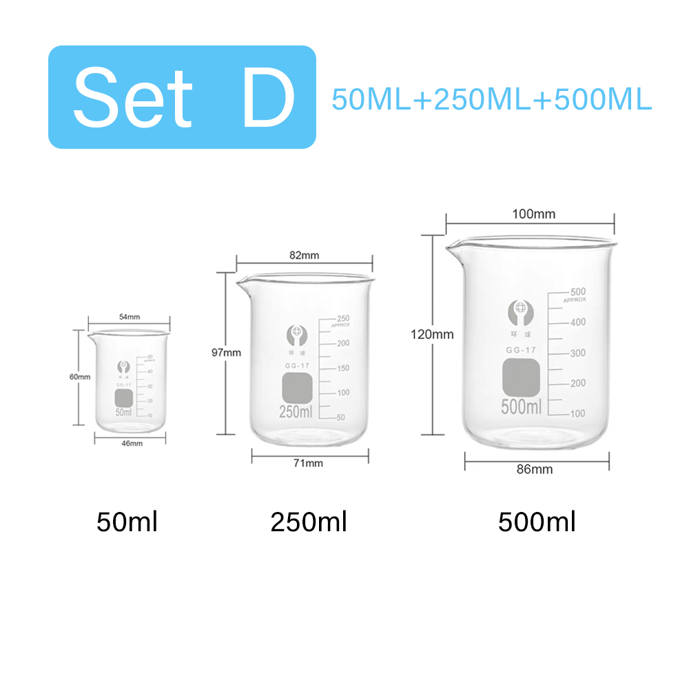 3pcs/Set Glass Measuring Cup S - Kitchen Glass Baking Set avis et prix