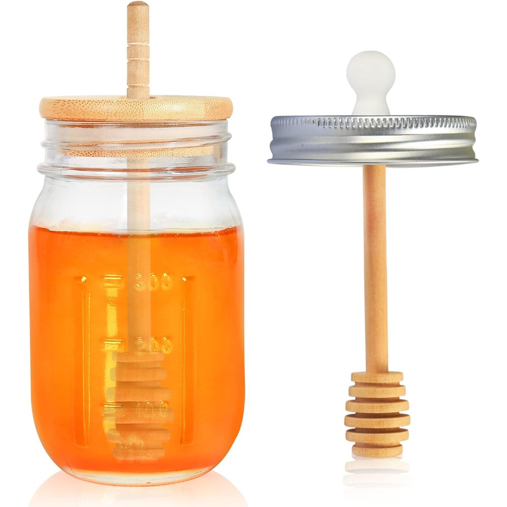 16oz Glass Honey Jar with Hone - Kitchen Glass Baking Set avis et prix