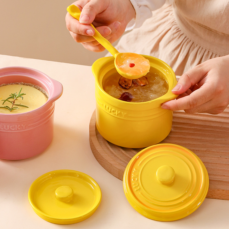 Double Lid Ceramic Bowl,Bird's - Kitchen Baking Bowls avis et prix
