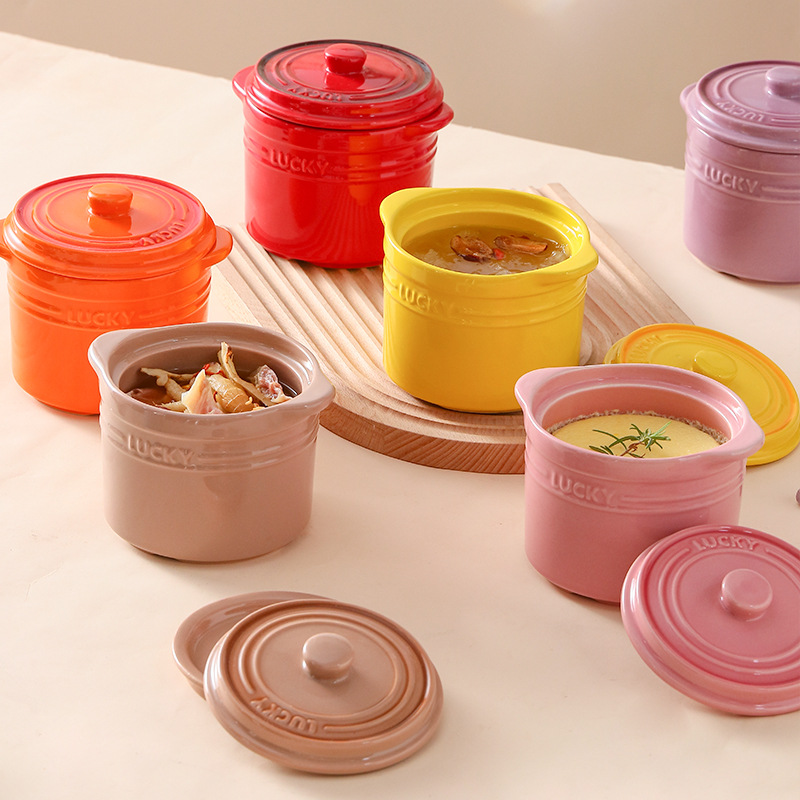 Double Lid Ceramic Bowl,Bird's - Kitchen Baking Bowls avis et prix
