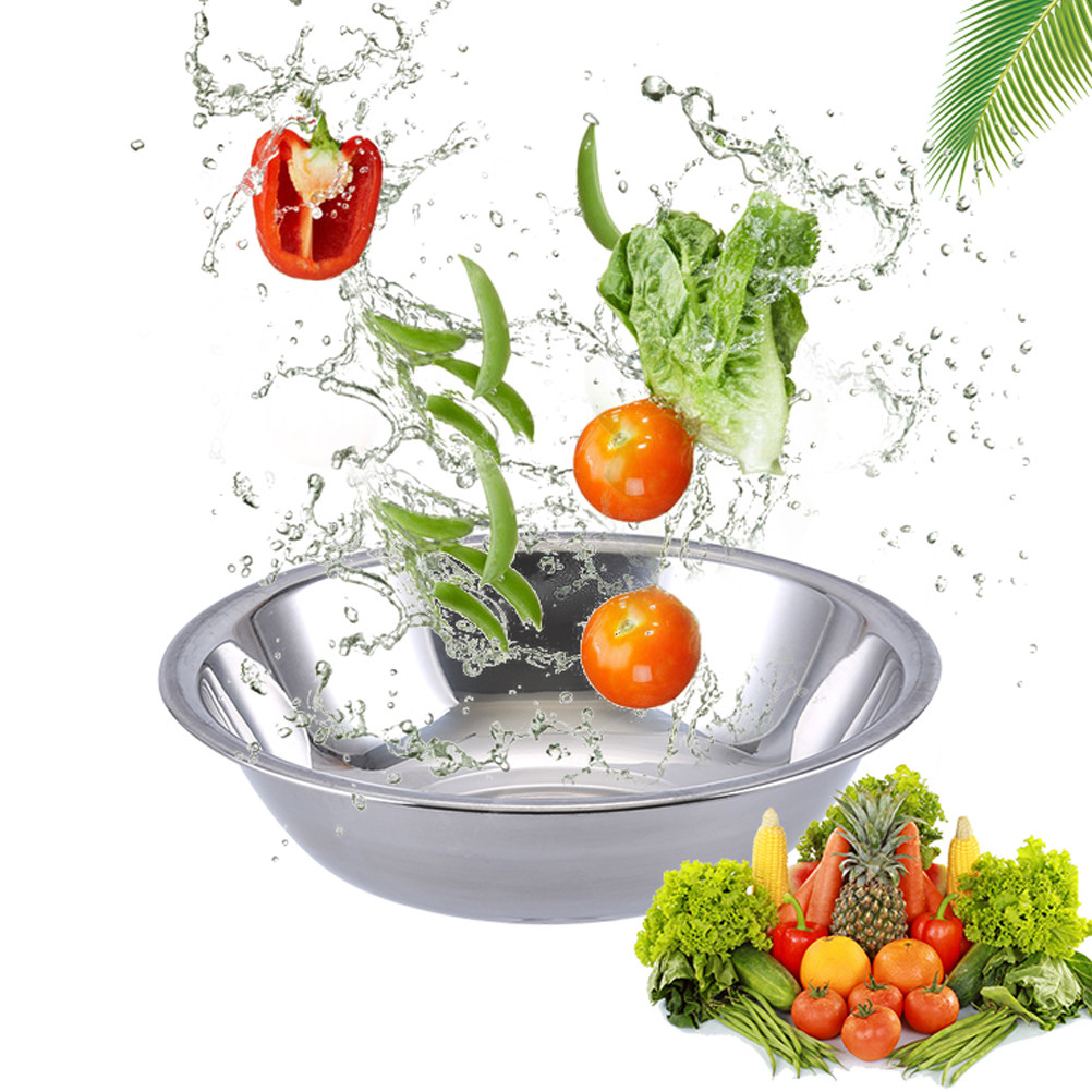 1Pcs Thickened Stainless Steel - Kitchen Baking Bowls avis et prix