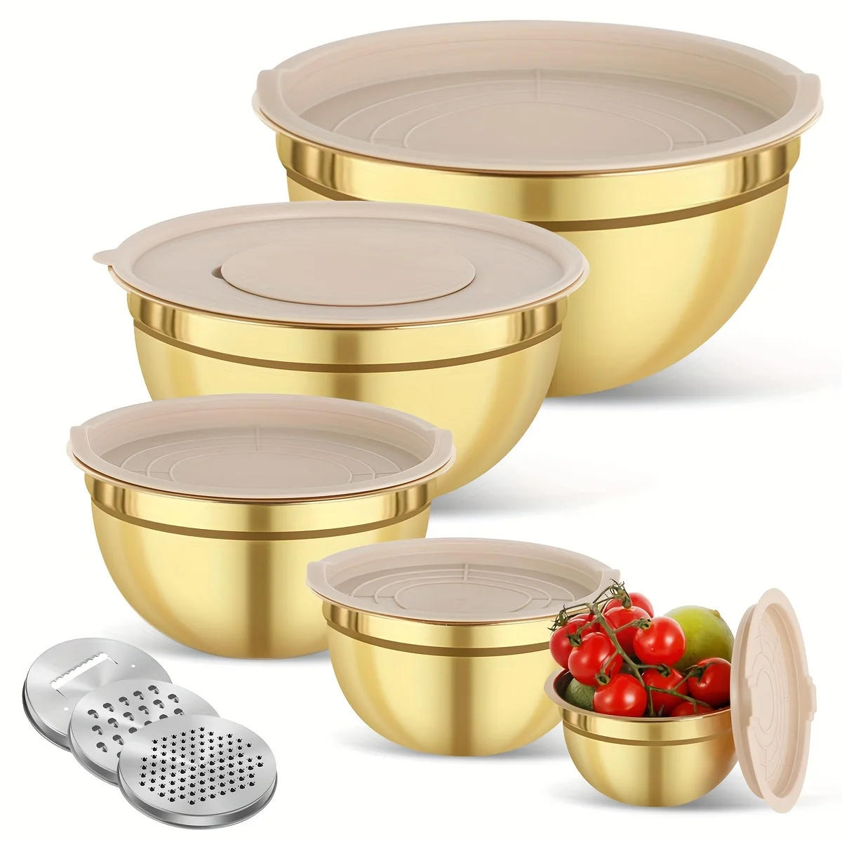 10-piece gold stainless steel  - Kitchen Baking Bowls avis et prix