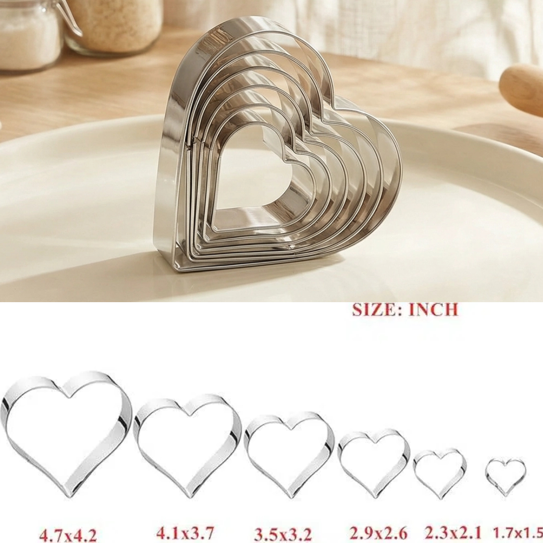 Stainless Steel Heart Cookie C - Cookie Cutter Set avis et prix
