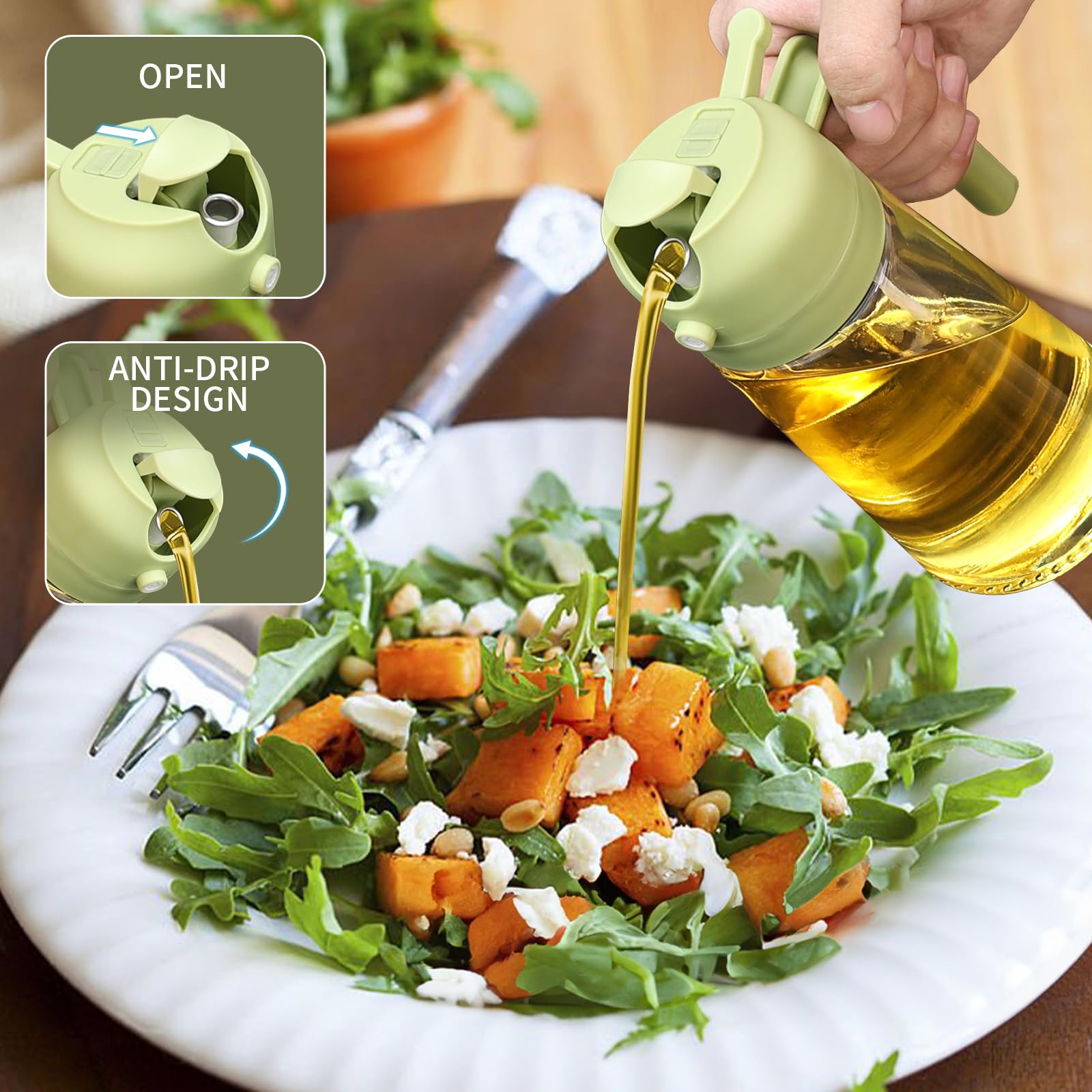 2-in-1 Food Grade Glass Olive  - Kitchen Glass Baking Set avis et prix