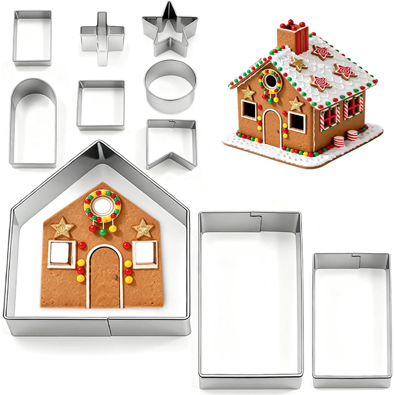 10Pcs Gingerbread House Cookie - Cookie Cutter Set avis et prix
