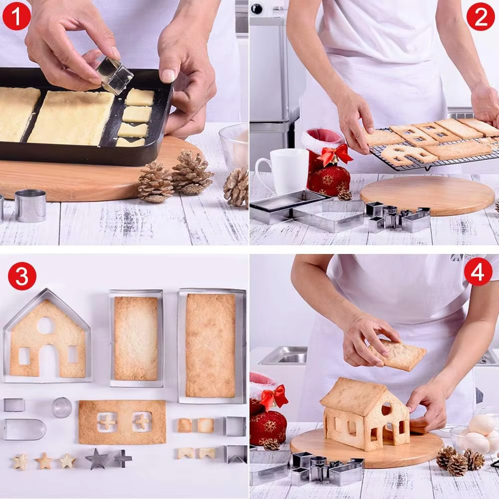 10Pcs Gingerbread House Cookie - Cookie Cutter Set avis et prix