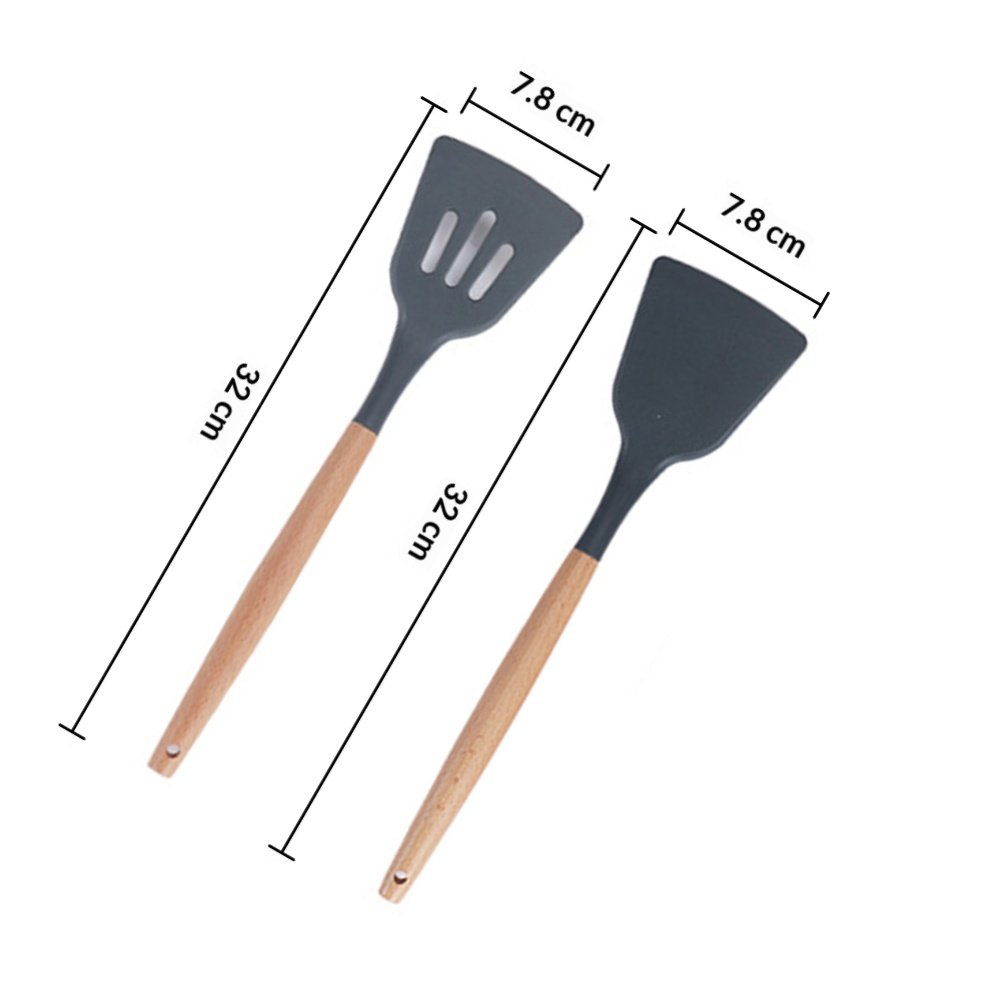 2Pcs Silicone Spatula Set with - Kitchen Set Bakery avis et prix