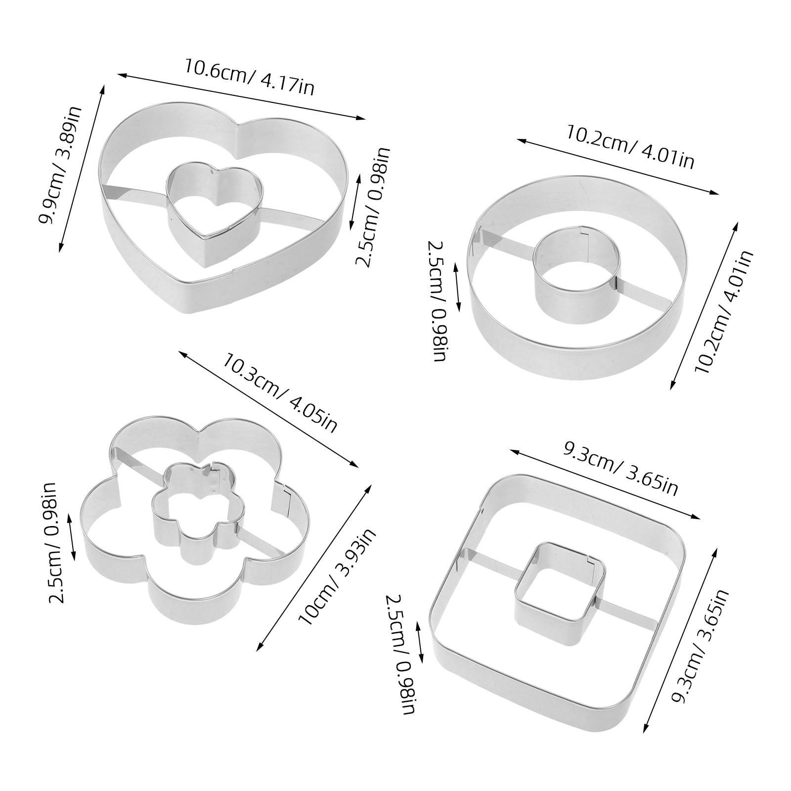 4Pcs Donut Cutter Molds Set St - Cookie Cutter Set avis et prix