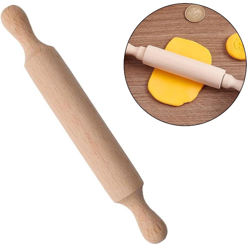 Wooden Mini Rolling Pin for Ki - Baking Kitchen For Kids avis et prix