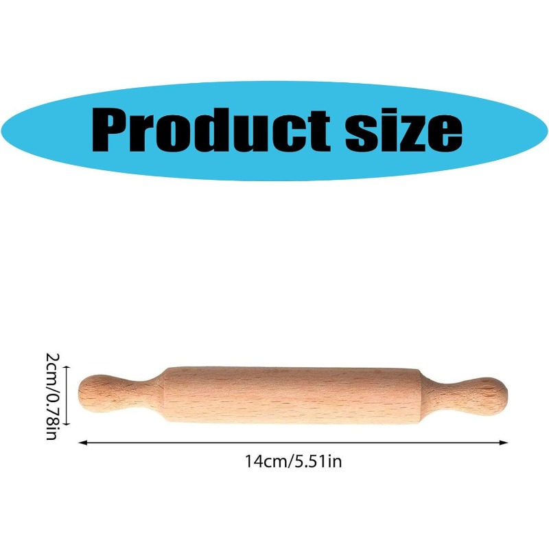 Wooden Mini Rolling Pin for Ki - Baking Kitchen For Kids avis et prix