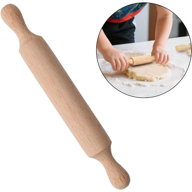 Wooden Mini Rolling Pin for Ki - Baking Kitchen For Kids avis et prix