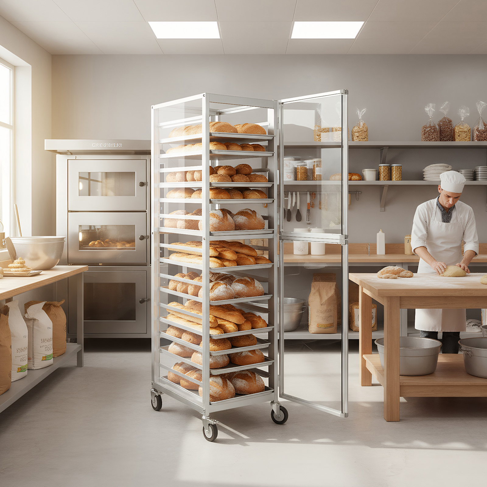18 Tiers Baking Tray Rack with - Kitchen Baking Cart avis et prix