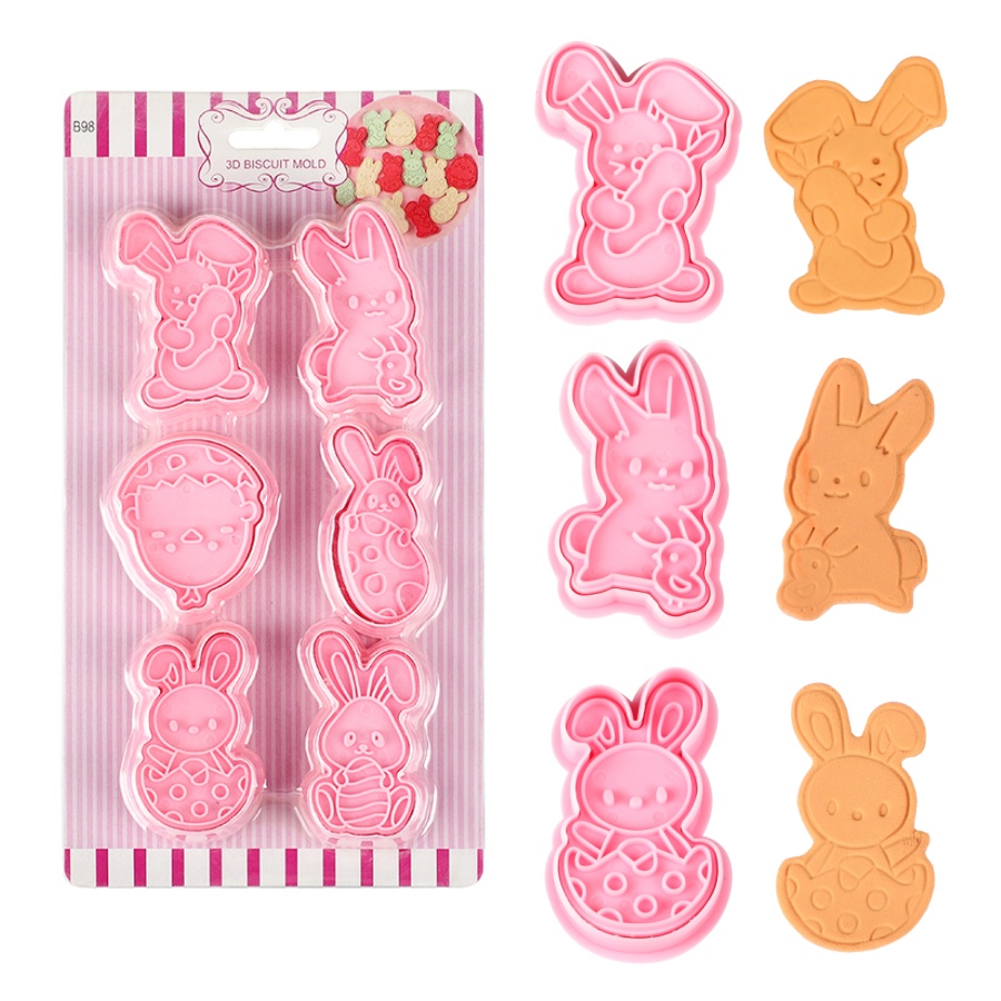 6pcs/Set Easter Bunny Cookie C - Cookie Cutter Set avis et prix