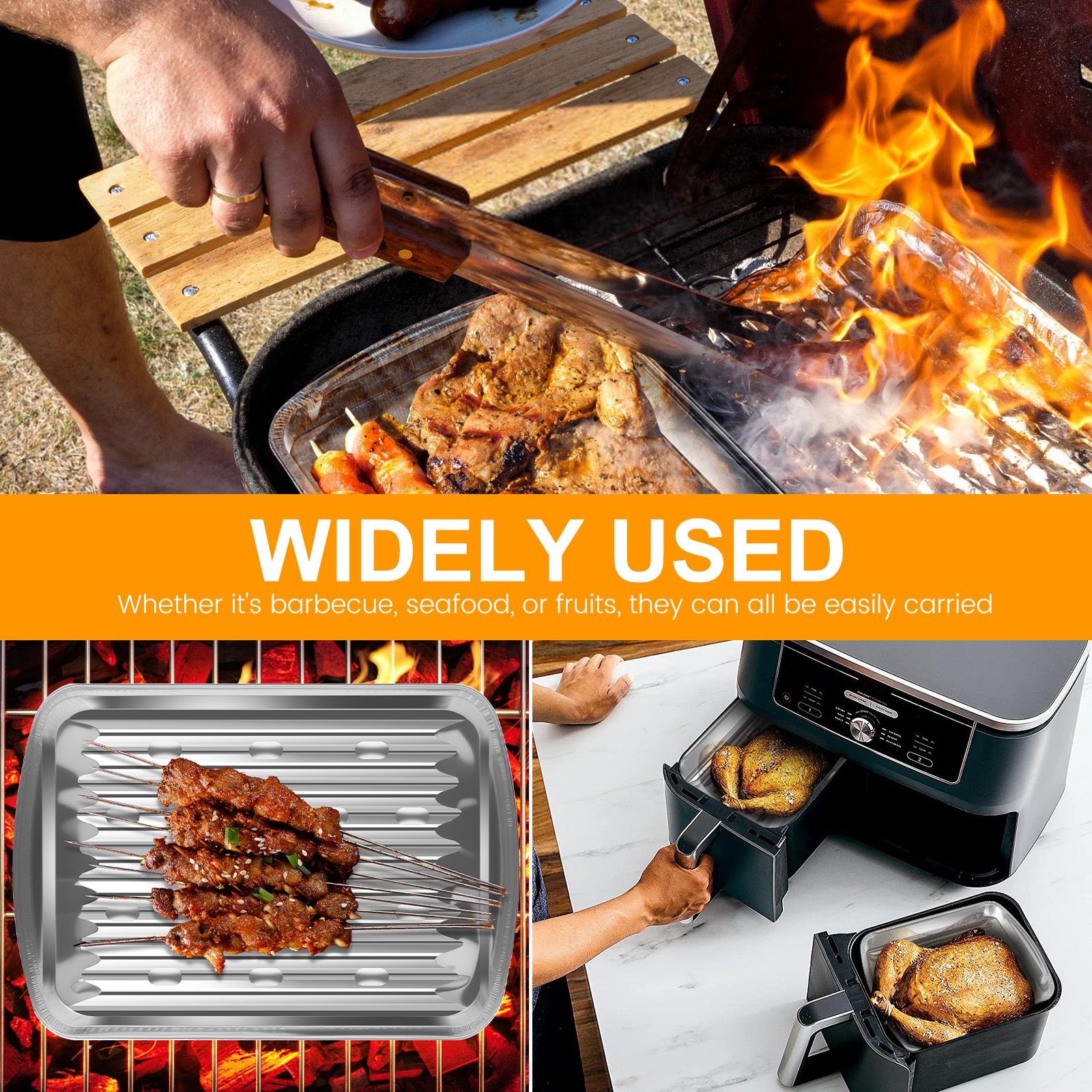 Aluminum Foil Trays Non-Stick  - Kitchen Baking Bowls avis et prix
