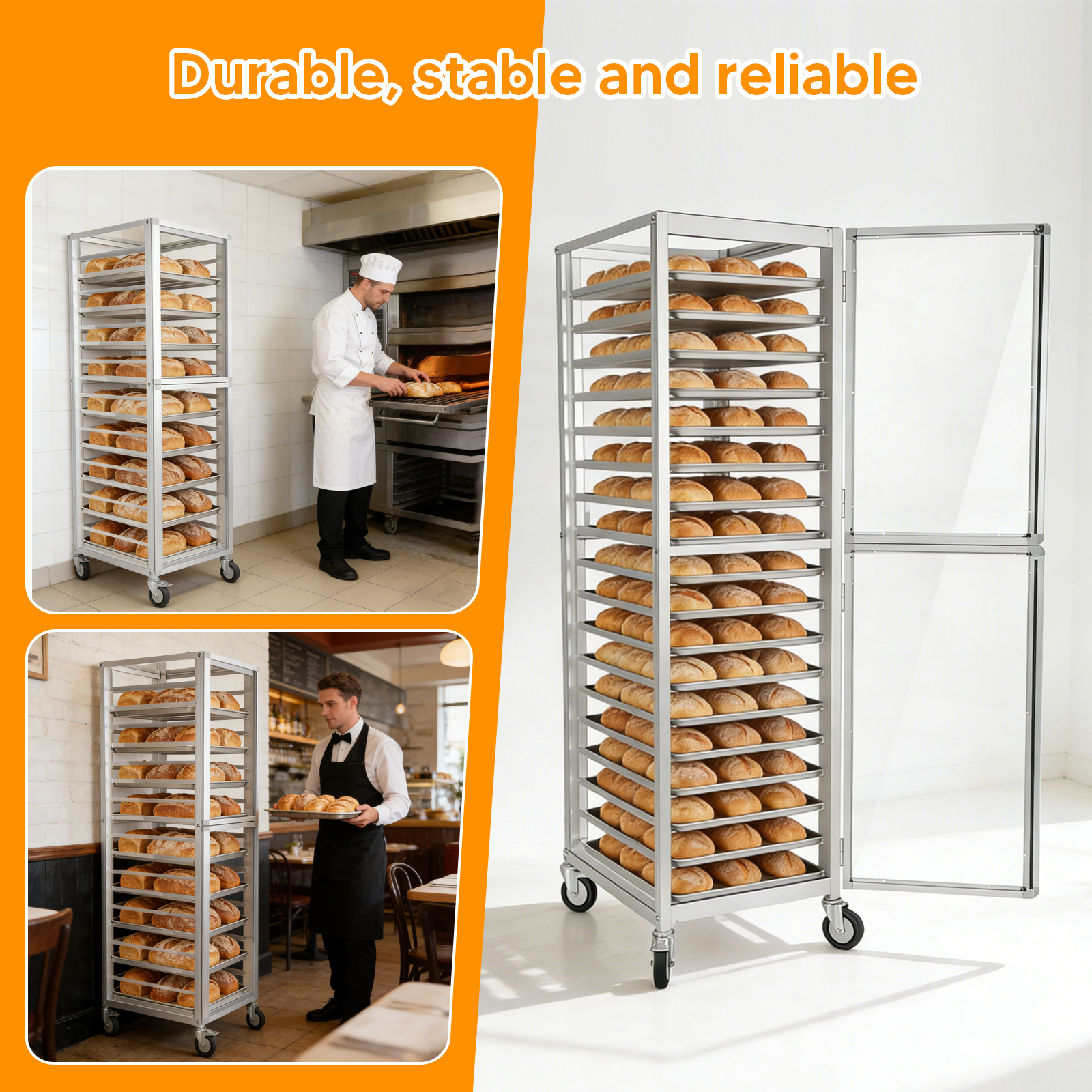 18 Tiers Bun Rack with Wheels  - Kitchen Baking Cart avis et prix