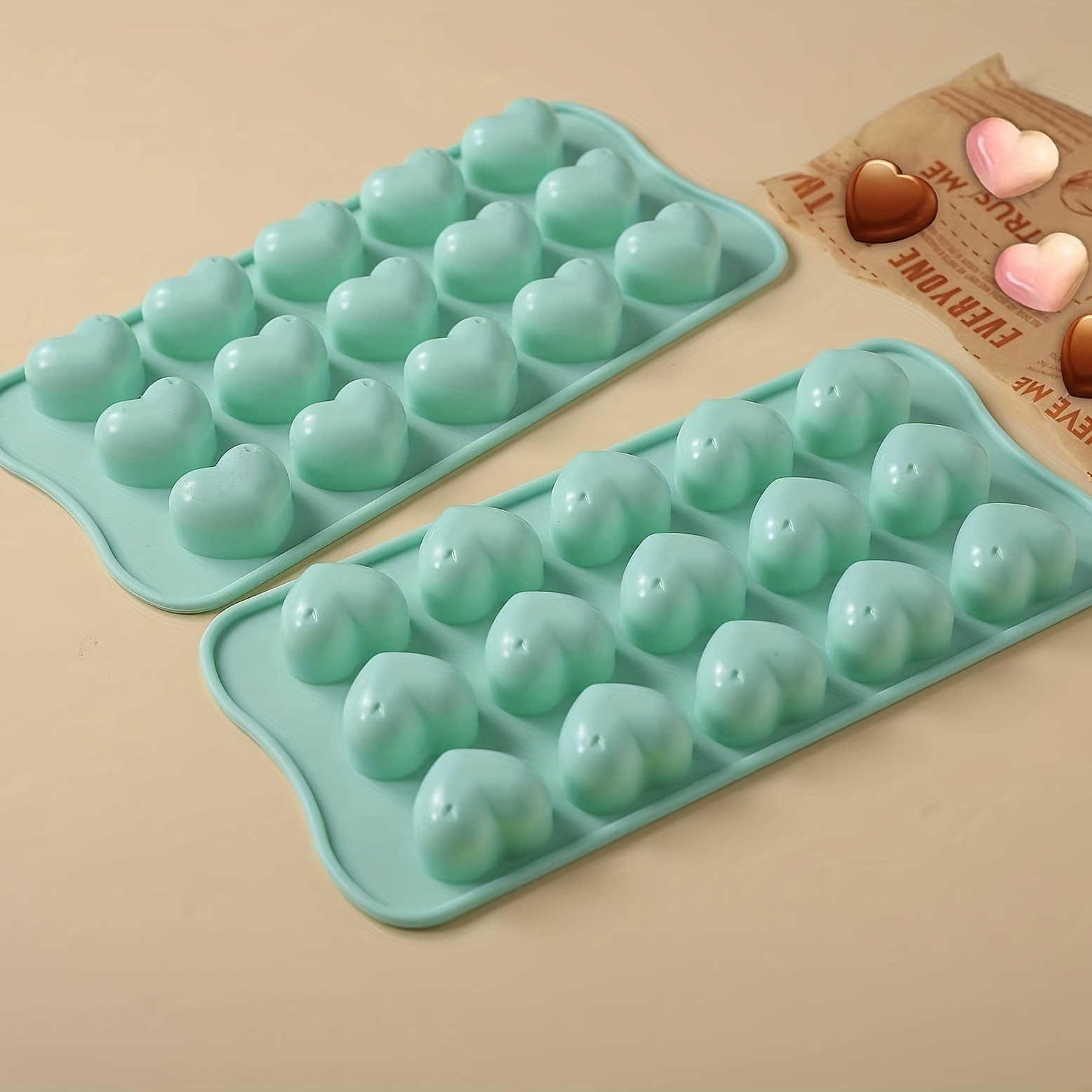 1pc 3D Heart-shaped Chocolate  - Silicone Cake Mold avis et prix
