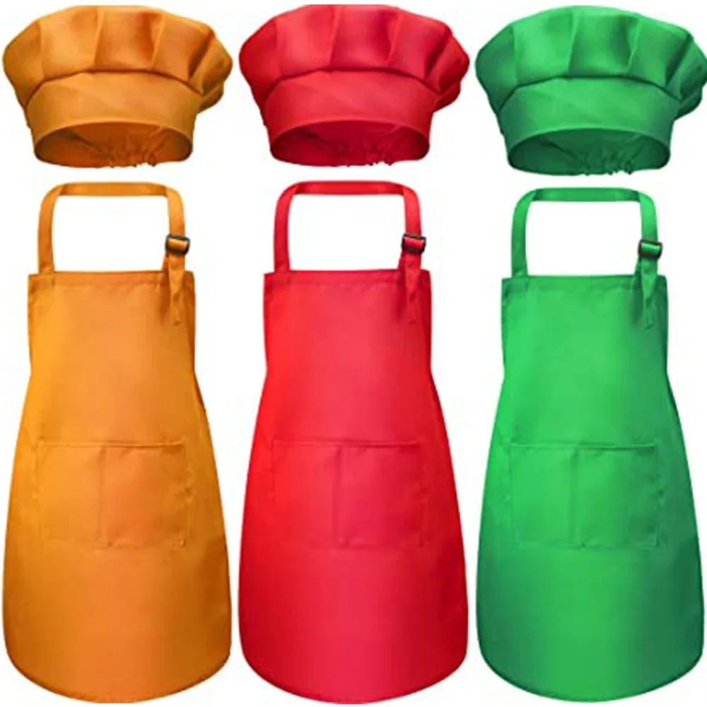 Children Chef Apron Front Pock - Baking Kitchen For Kids avis et prix