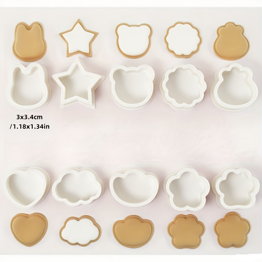 10Pcs Cookie Biscuit  Cutters  - Cookie Cutter Set avis et prix