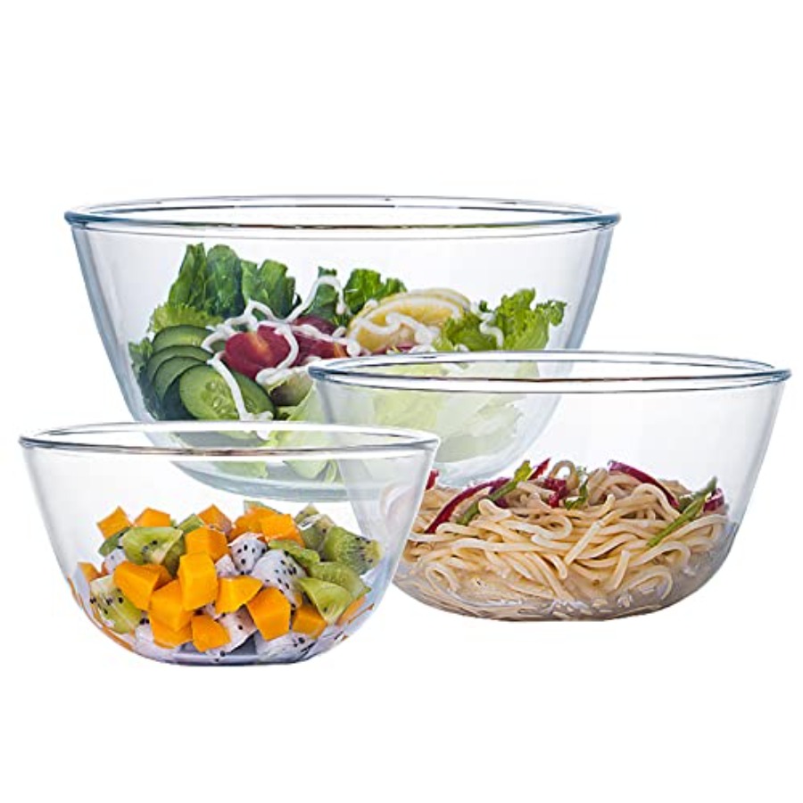 Glass Mixing Bowl Set for Baki - Kitchen Glass Baking Set avis et prix