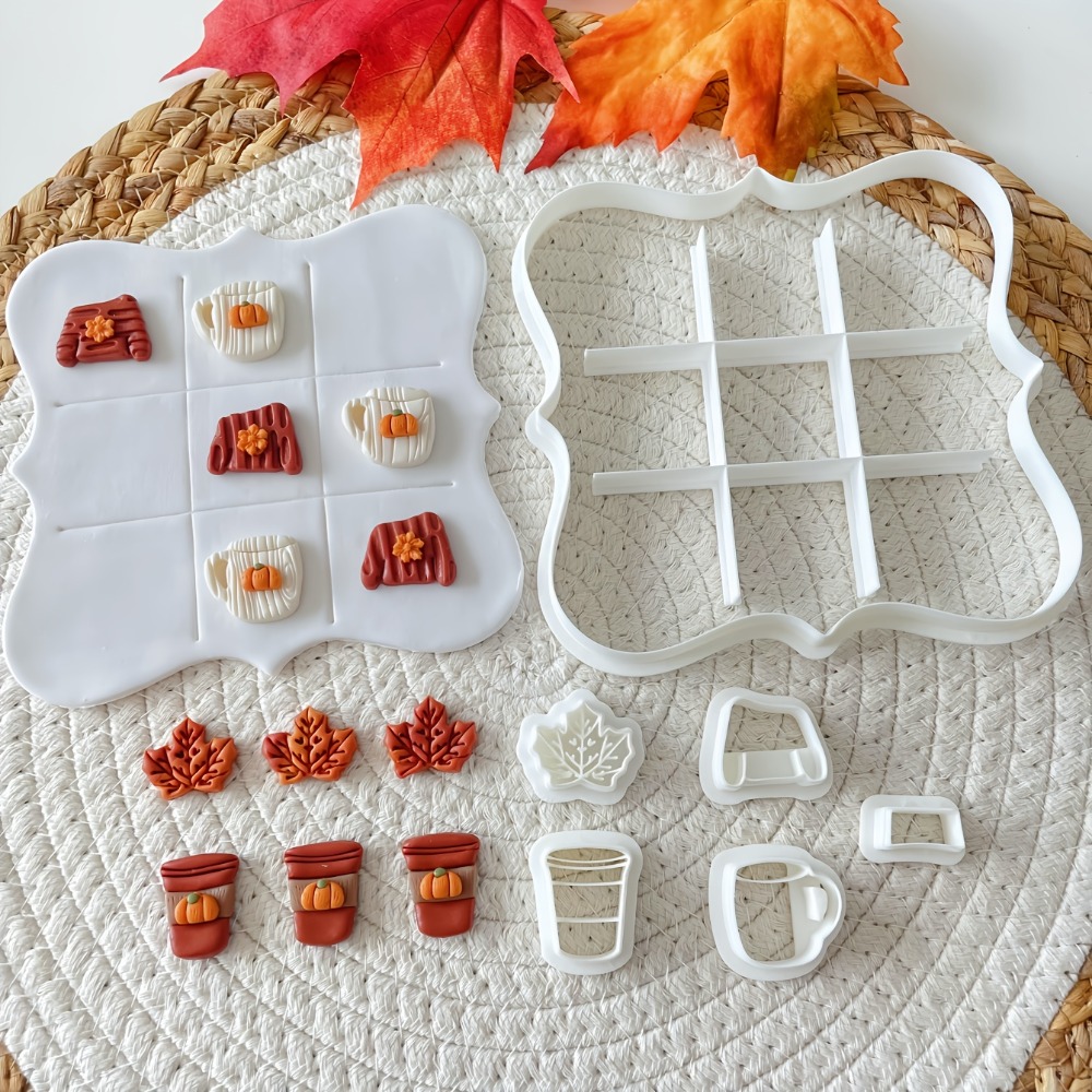 7Pcs Autumn Tic-Tac-Toe Cookie - Cookie Cutter Set avis et prix
